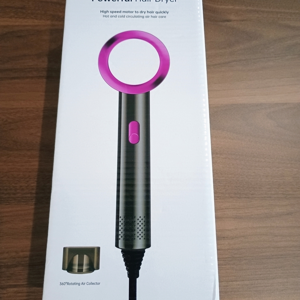 Powerful Hair Dryer with Purple Accents